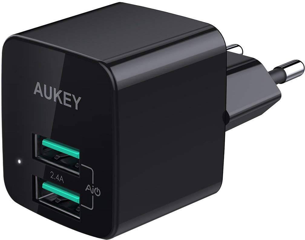 фото Зарядное устройство AUKEY PA-U32 12W Universal Dual Port AiPower Mini Portable Travel Charger