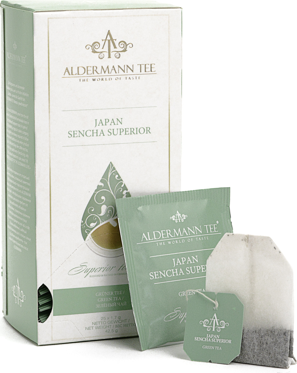 фото Чай в пакетиках Aldermann Японская Сенча, зеленый, 50 г