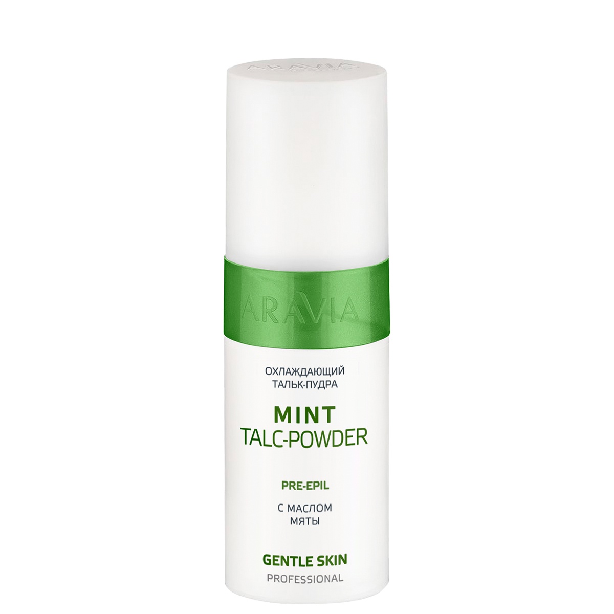 фото Тальк-пудра охлаждающий с маслом мяты Mint Talc-Powder, 150 мл, ARAVIA Professional