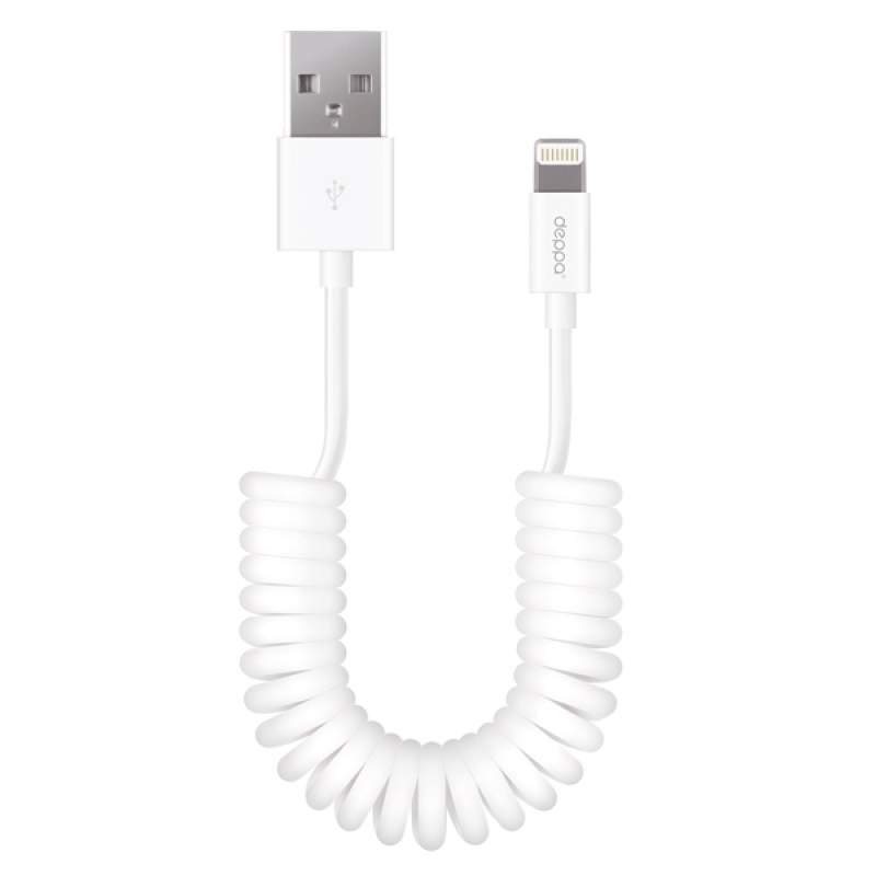 фото Кабель Deppa USB-microUSB, 2 м., витой, белый. 72227