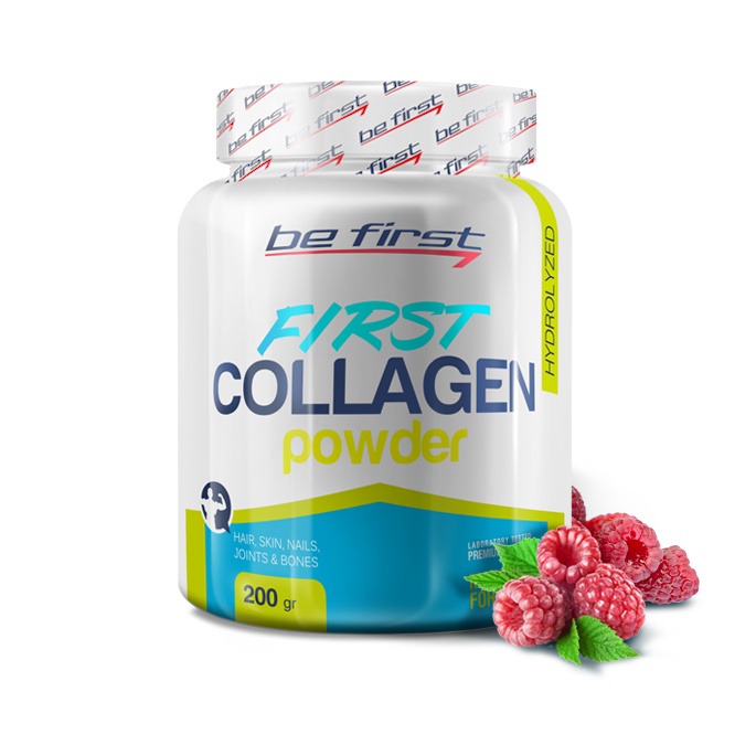 фото Коллаген Be First First Collagen Powder 200 гр, малина