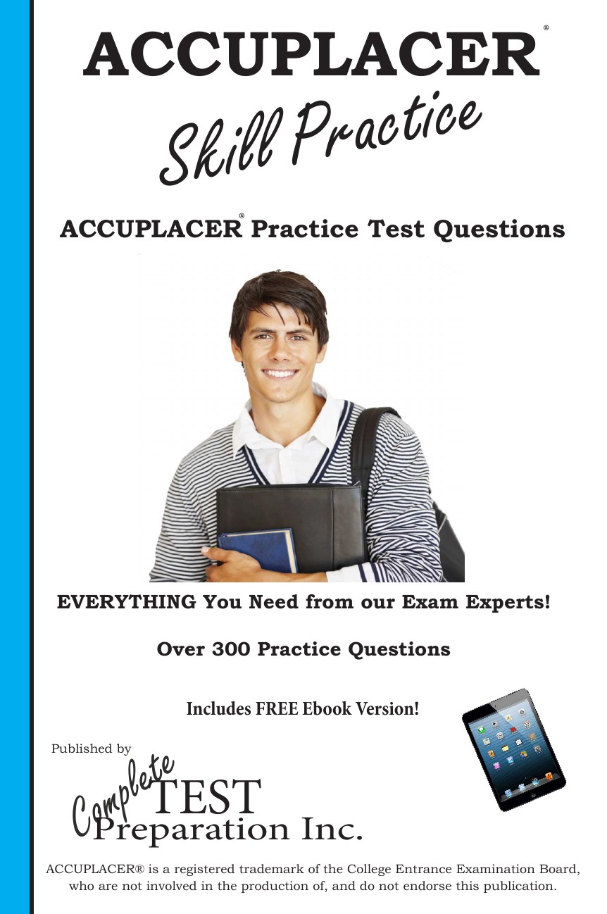 Practice практика. Accuplacer books. Book with Accuplacer writing Practice Test