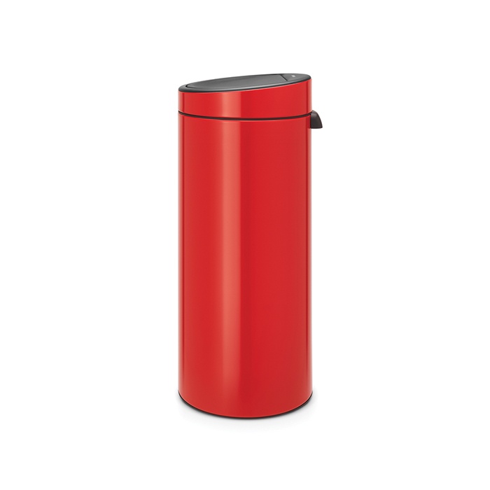 фото Бак мусорный Brabantia "Touch Bin New", цвет: пламенно-красный, 30 л. 115189