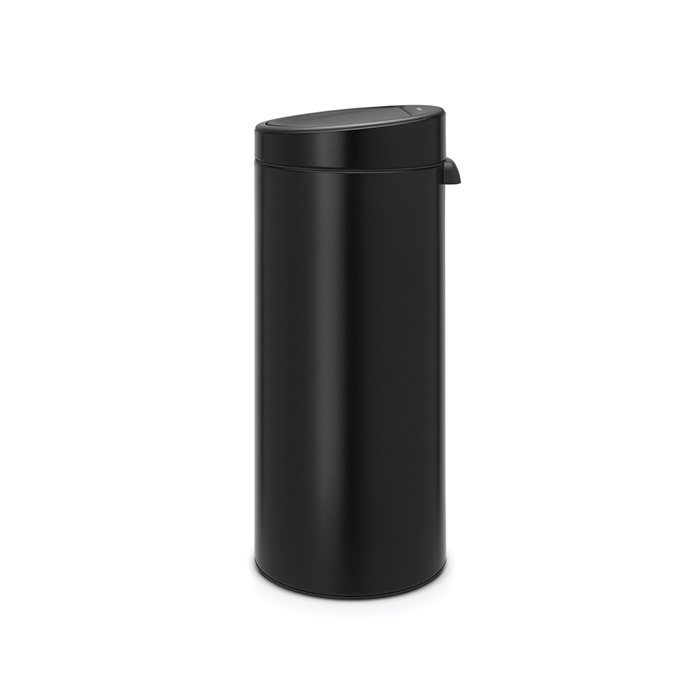 фото Бак мусорный Brabantia "Touch Bin New", цвет: черный, 30 л. 115301