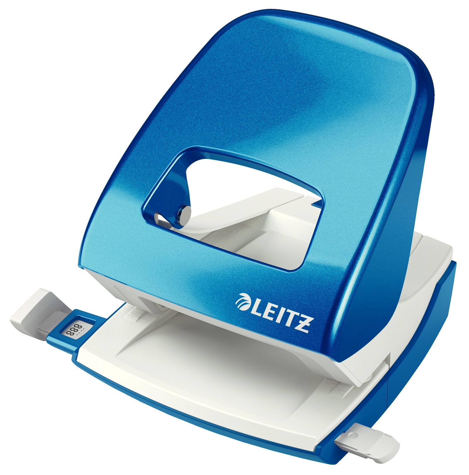 Дырокол металлический Leitz NeXXT, 30 листов, синий металлик Дырокол металлический Leitz NeXXT, 30 листов, синий металлик