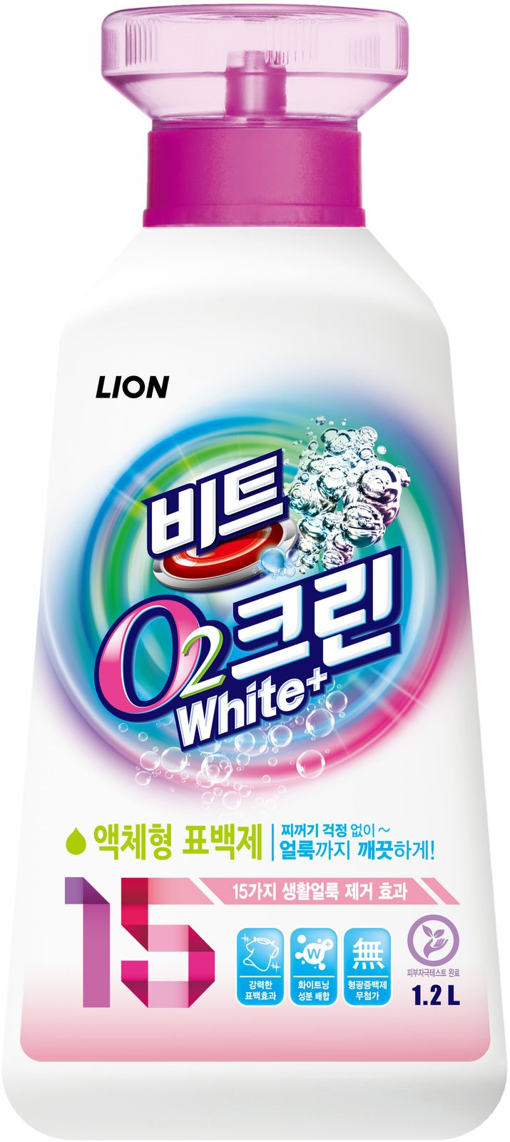 фото Отбеливатель Lion Clean Plus, кислородный, 1,2 л