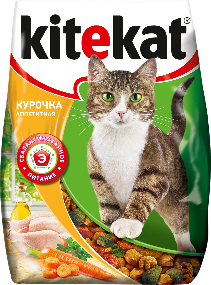 фото Корм сухой для кошек "Kitekat", курочка аппетитная, 350 г