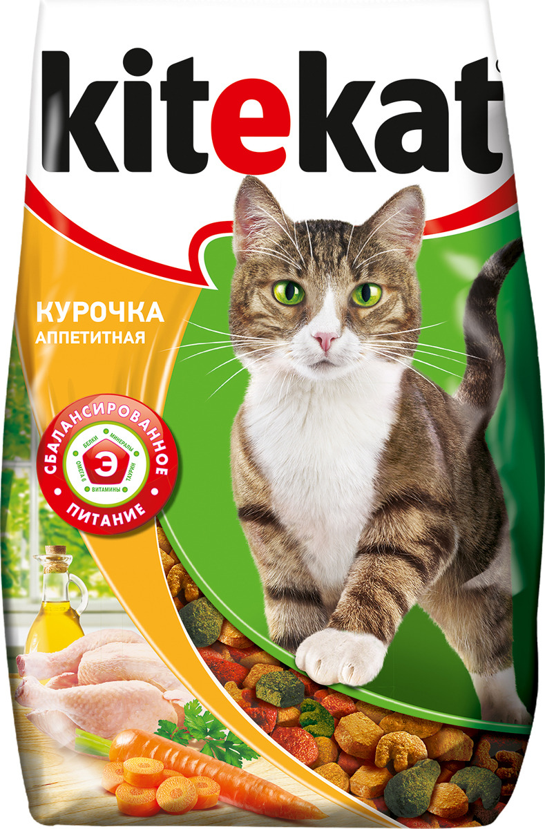 фото Корм сухой для кошек "Kitekat", курочка аппетитная, 1,9 кг