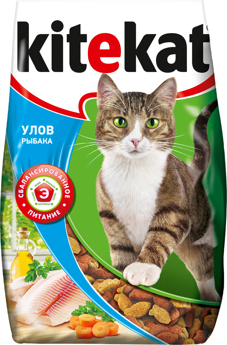 фото Корм сухой для кошек "Kitekat", улов рыбака, 1,9 кг