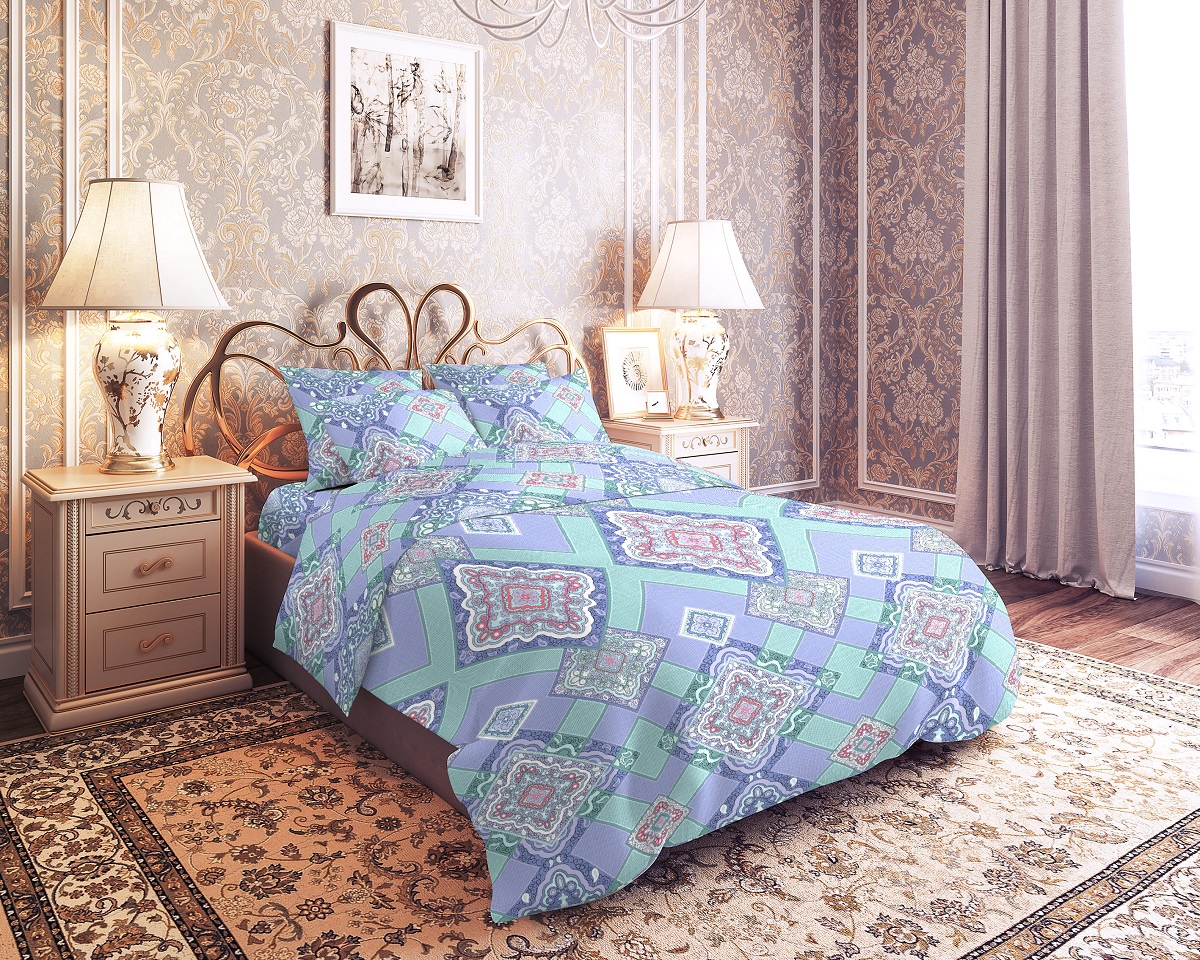 фото Комплект постельного белья, 2 спальный с европростыней, ТМ "Текстильная Симфония", плотность 120+/-5гр.
