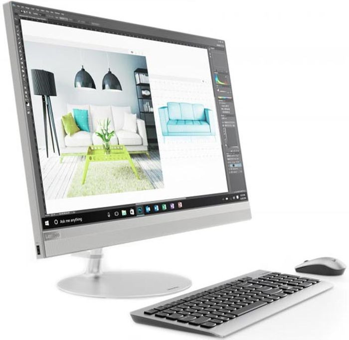 фото Моноблок Lenovo IdeaCentre 520-24IKU, F0D200B2RK, 23.8", серебристый