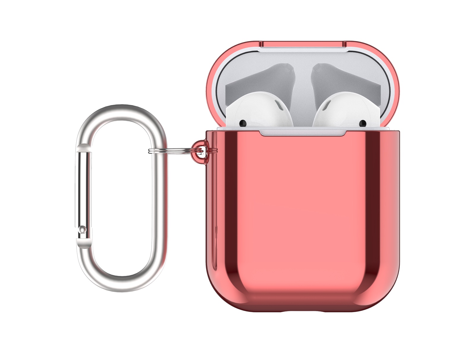 фото Чехол для наушников Devia Electroplate case для Apple AirPods, красный