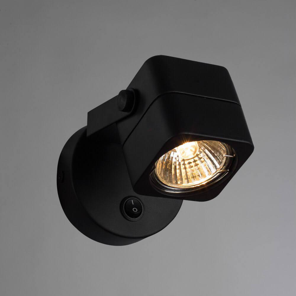 фото Спот Arte Lamp A1314AP-1BK, GU10, 50 Вт