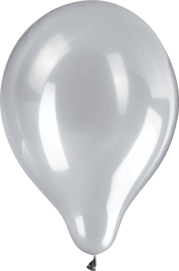 фото Набор воздушных шариков Zippy, диаметр 25 см, серебристый металлик, 50 шт