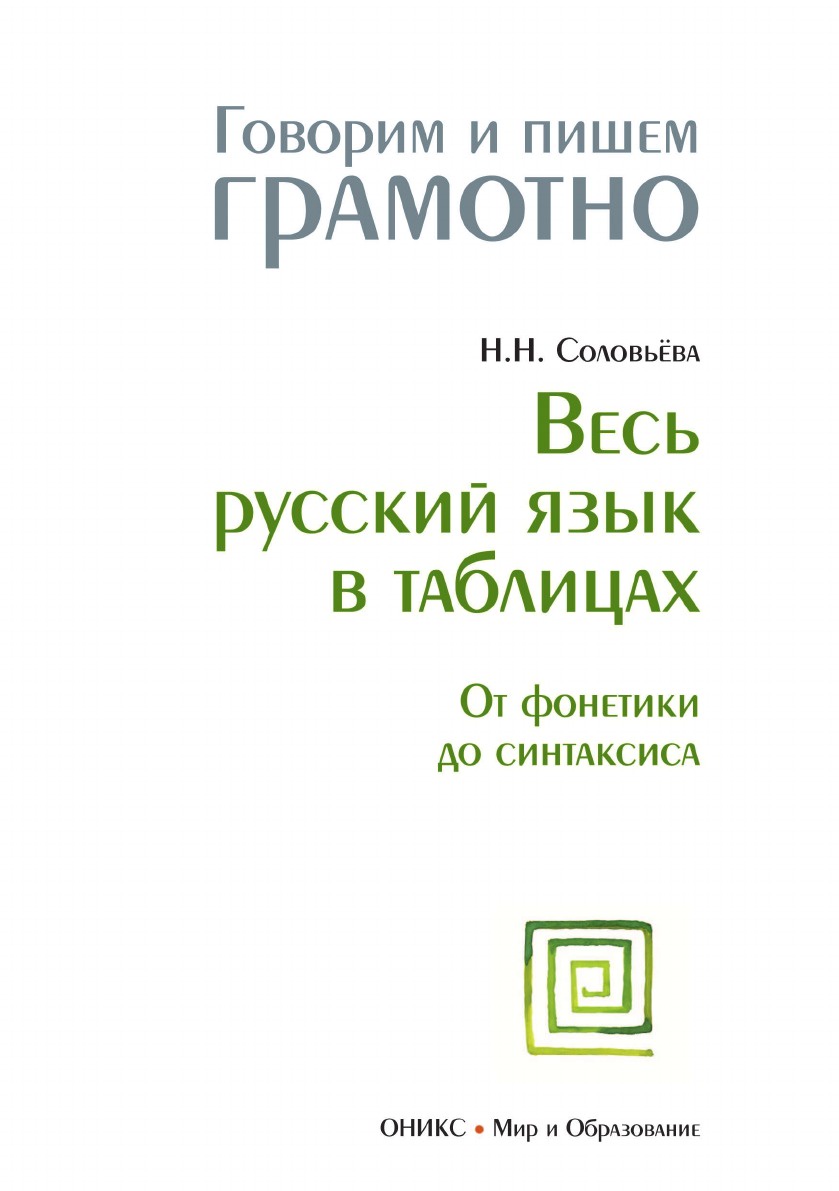 Энциклопедия языкознание. Соловьева весь русский язык в таблицах. Н Н Соловьева русский язык. Соловьева н полный справочник по русскому языку. Весь русский язык.