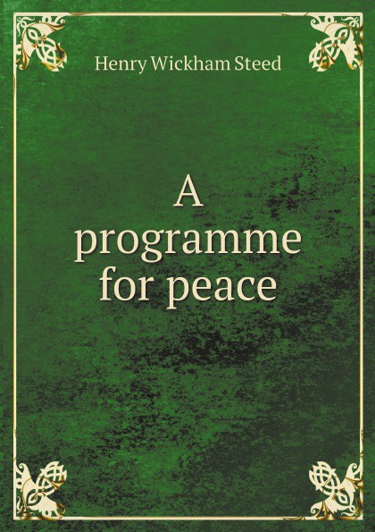 A programme for peace