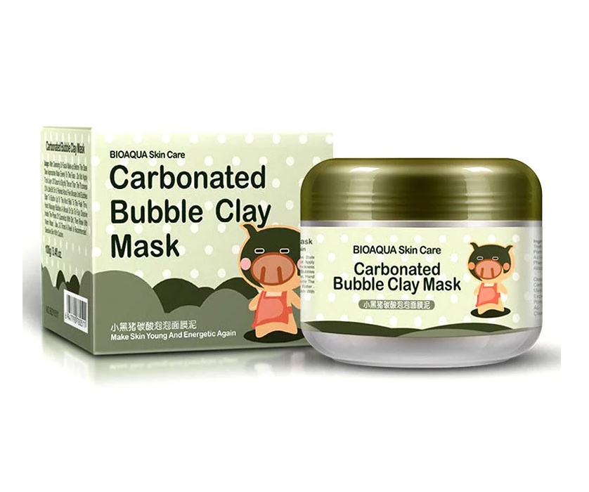 фото Очищающая маска для лица Carbonated Bubble Clay Mask Bioaqua