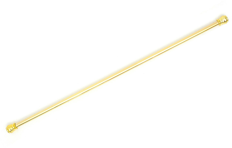 фото Карниз для ванной комнаты Wess "Capriccio", телескопический, цвет: золотой, длина 140-260 см