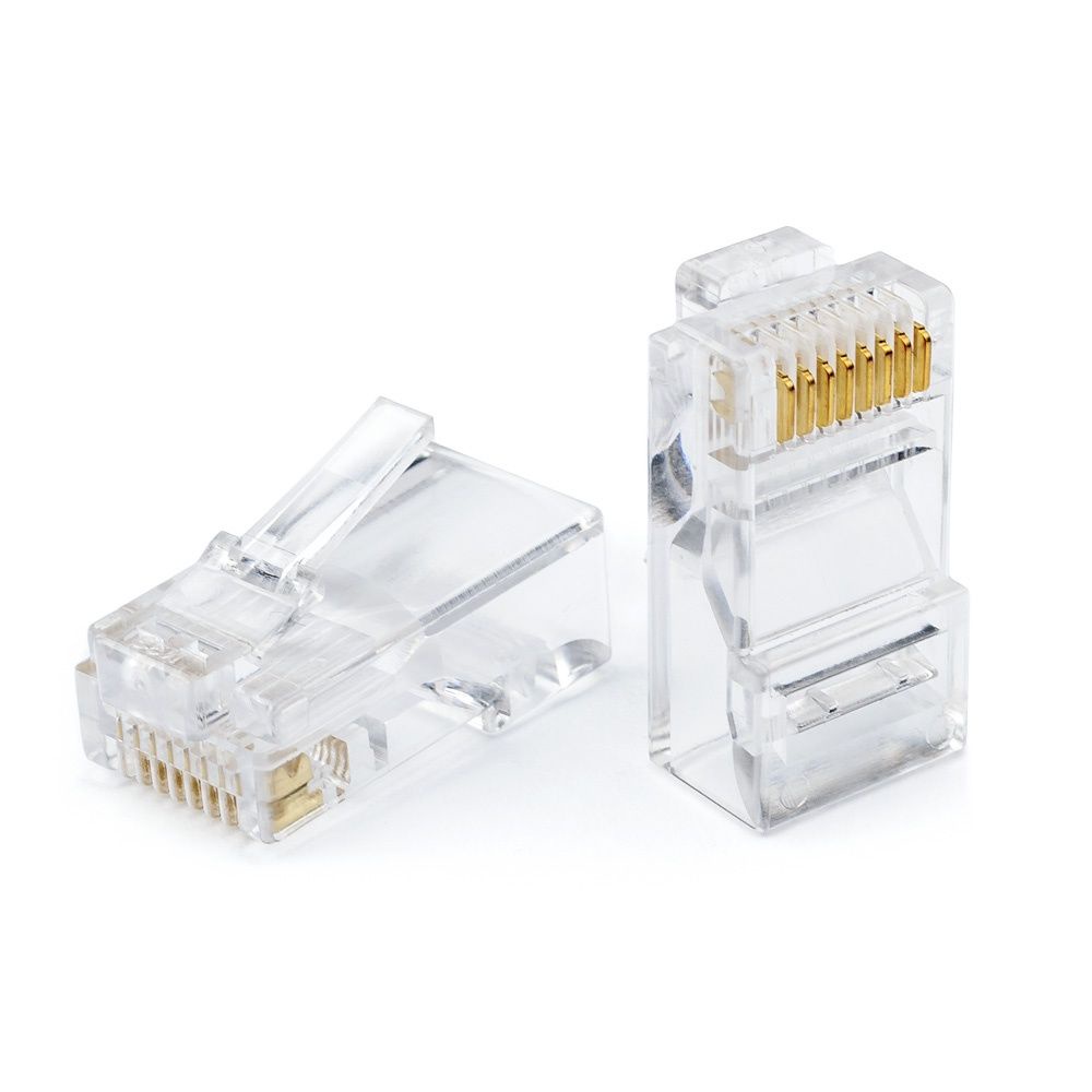 фото Штекер RJ45 (8P8C) для кабеля CAT5e, 100шт LAZSO APJ11(100)