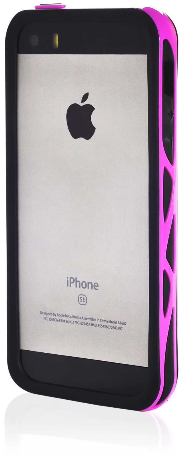 фото Бампер ITSKINS противоударный black-violet для Apple iPhone 5/5S/SE,908705,черный, фиолетовый