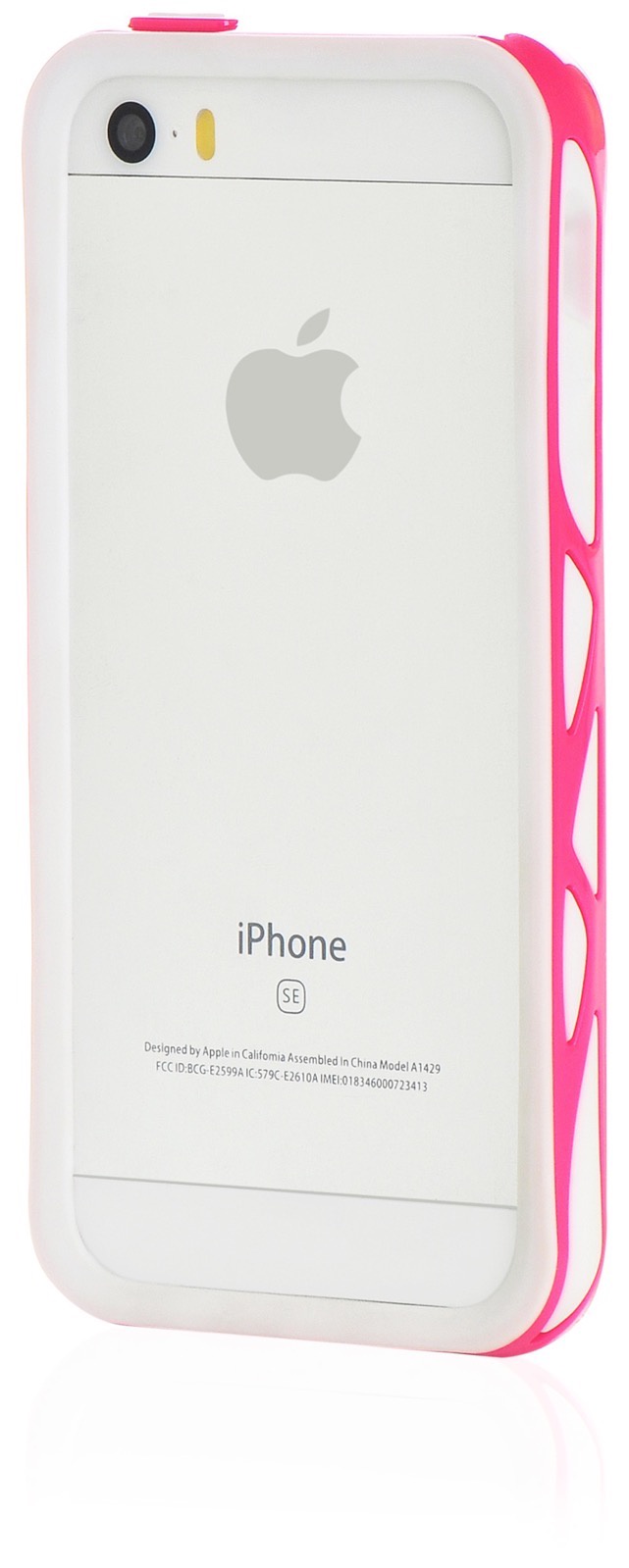 фото Бампер ITSKINS противоударный white-rose для Apple iPhone 5/5S/SE,908707,белый,розовый