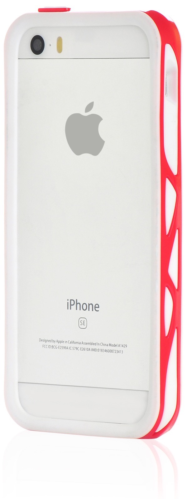 фото Бампер ITSKINS противоударный white-red для Apple iPhone 5/5S/SE,908708,белый,красный