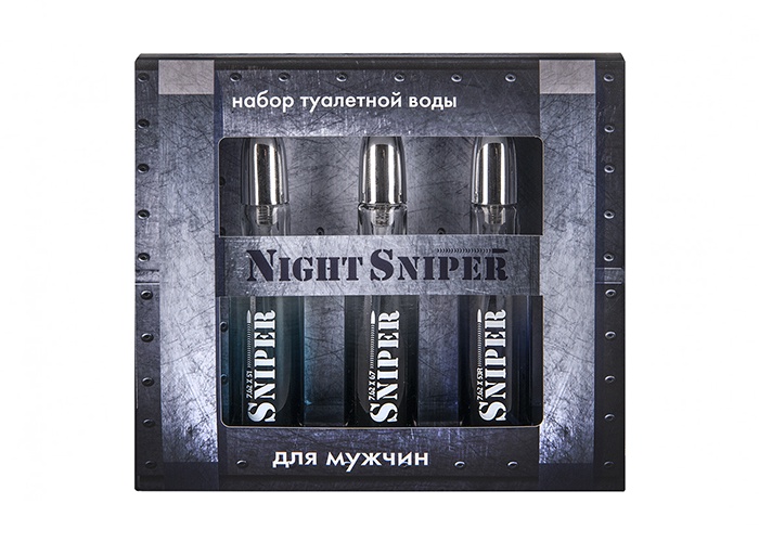 Парфюмерный набор Night Sniper 3х20 мл набор мужской Ночной Снайпер парфюм для мужчин