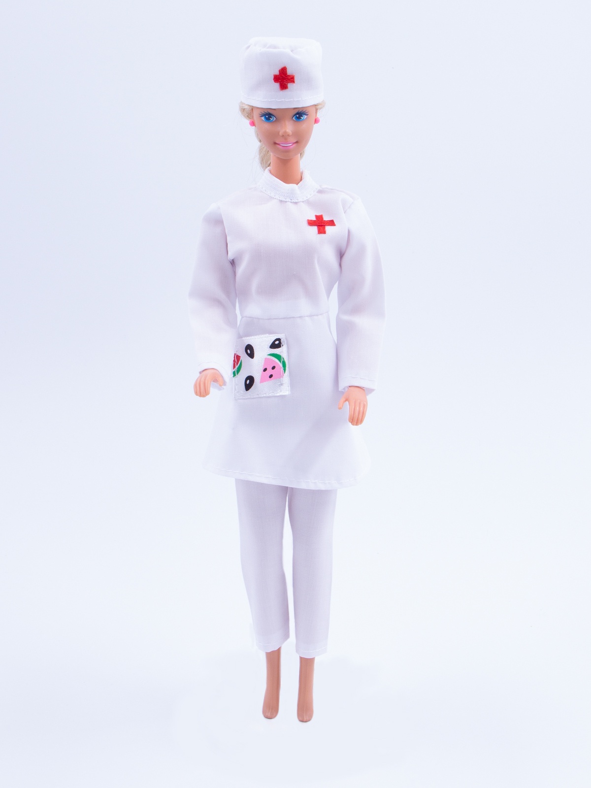 фото Одежда для кукол Модница Костюм медсестры для кукол 29 см белый