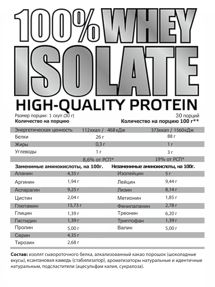 фото SteelPower Nutrition / Изолят сывороточного протеина 100% Whey Isolate, 900 г, Пина Колада