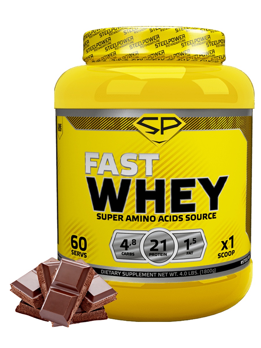 фото SteelPower Nutrition / Сывороточный протеин Fast Whey, 1800 г, Классический шоколад