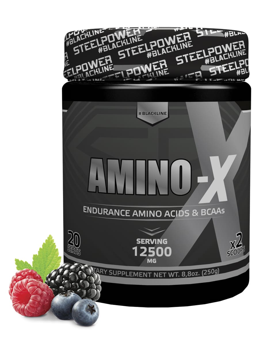 фото SteelPower Nutrition / Аминокислоты Amino-X, 250 г, Лесные ягоды