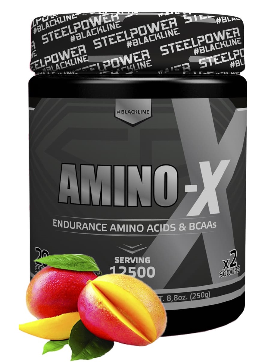 фото SteelPower Nutrition / Аминокислоты Amino-X, 250 г, Манго