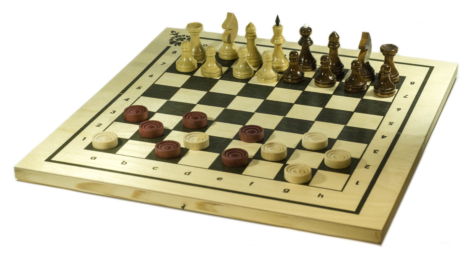 фото Настольная игра 2 в 1 Шахматы и шашки Колорит