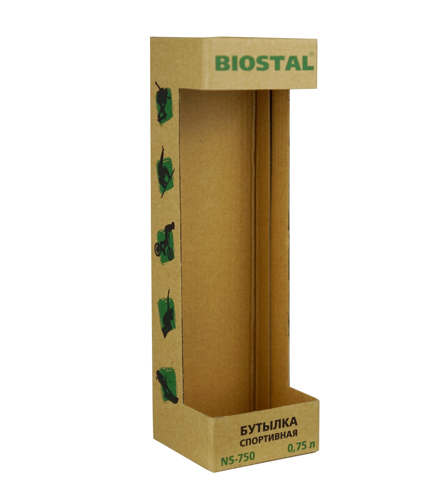 фото Бутылка из нержавеющей стали BIOSTAL, 0.75 л., Чёрная