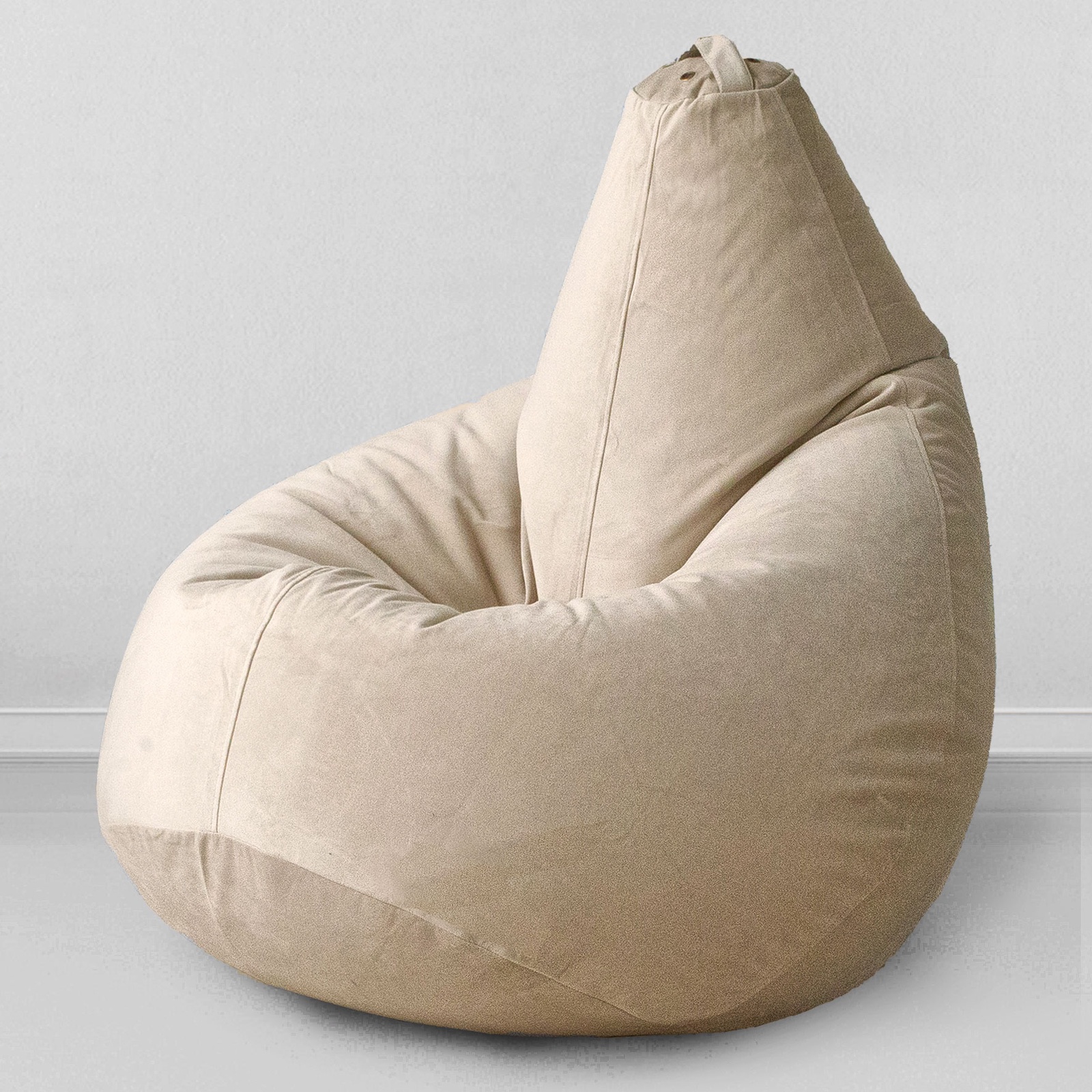 фото Кресло-мешок "груша" MyPuff, размер Компакт, мебельная ткань, латте