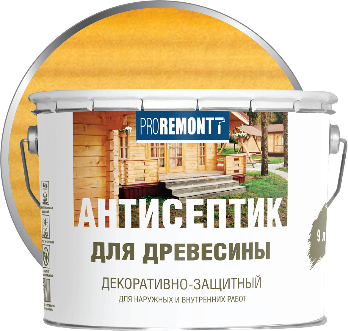 фото Антисептик для древесины Proremontt, орегон, 9 л