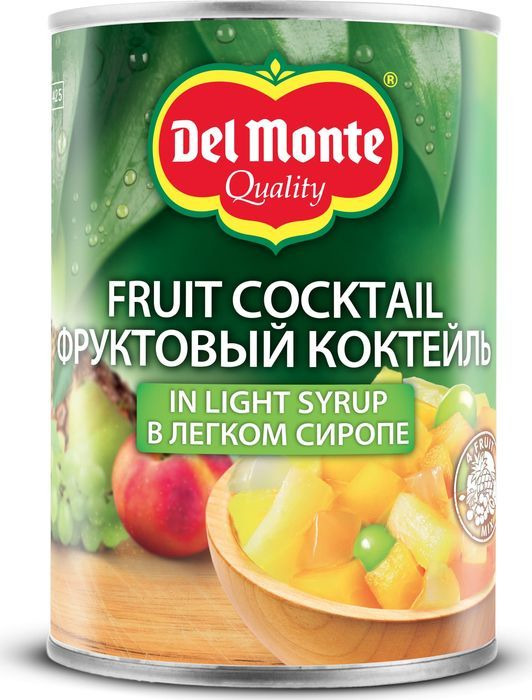 фото Фруктовые консервы Del Monte Фруктовый коктейль в сиропе, 420 г