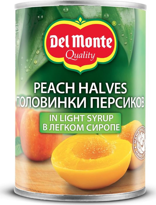 фото Фруктовые консервы Del Monte Персики в сиропе, 420 г