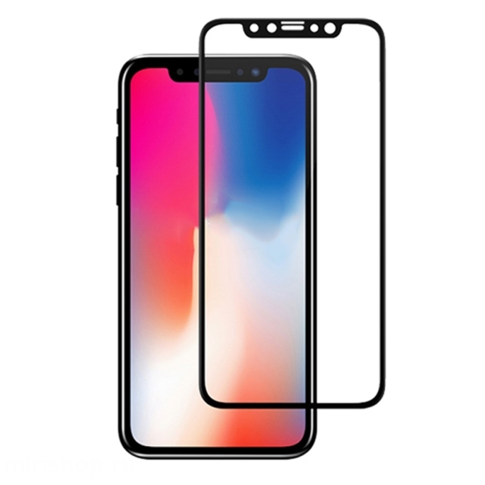 фото Защитное стекло GLASS 3D для iPhone X/XS, черный