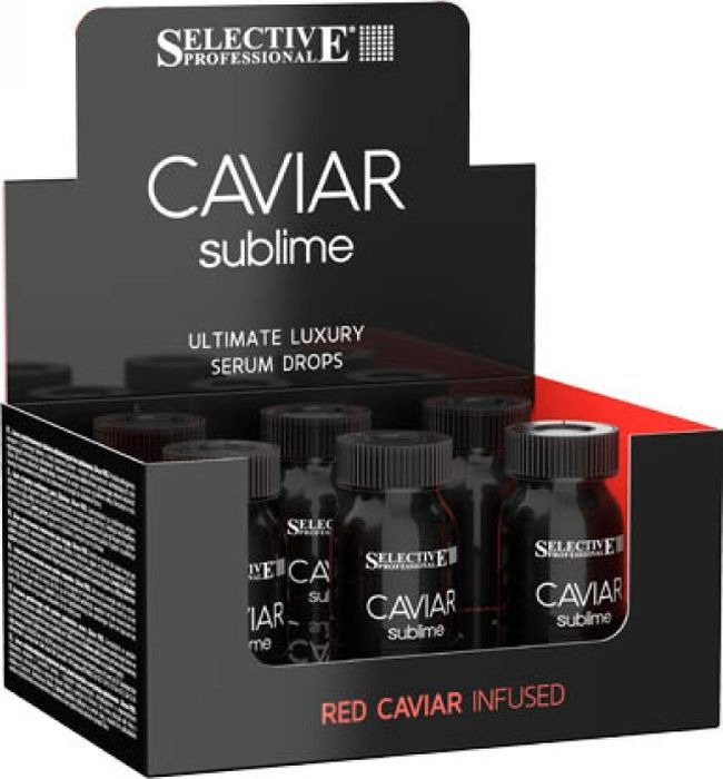 Сыворотка для волос Selective Professional Caviar Ultimate Luxury Serum Drops,восстанавливающая, мгновенного действия, без смывания, 10 мл х 6 шт Сыворотка для волос Selective Professional Caviar Ultimate Luxury Serum Drops,восстанавливающая, мгновенного действия, без смывания, 10 мл х 6 шт