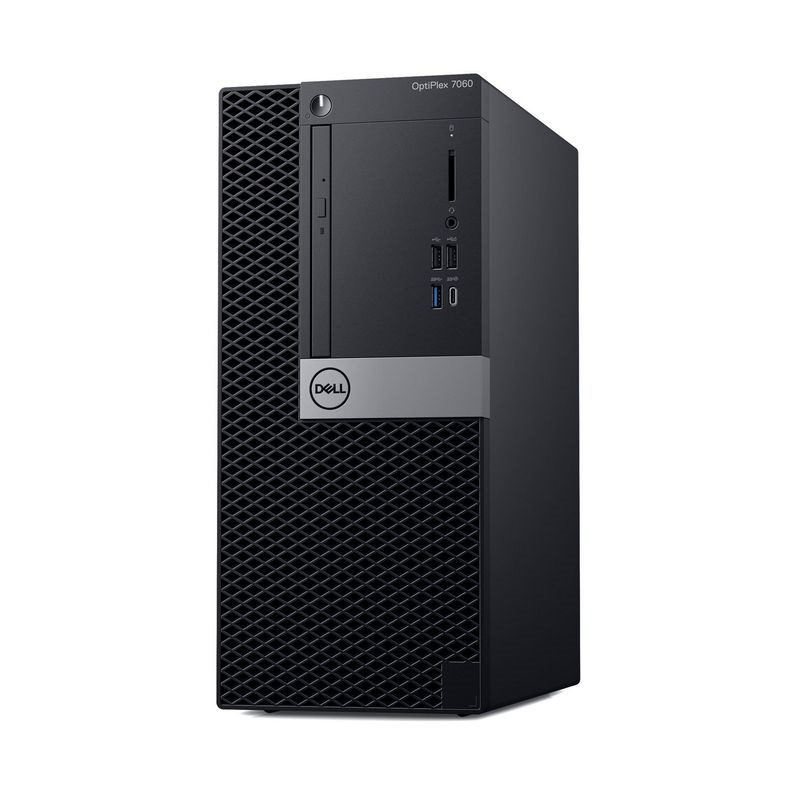 фото Системный блок Dell Optiplex 7060 МТ, 7060-7694, черный, серебристый