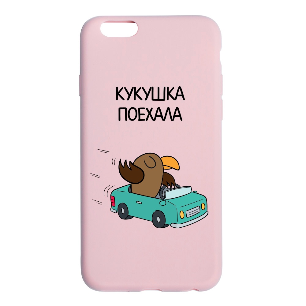 фото Чехол ONZO "OhMyCard" для Apple iPhone 6/6S, розовый матовый, Кукушка