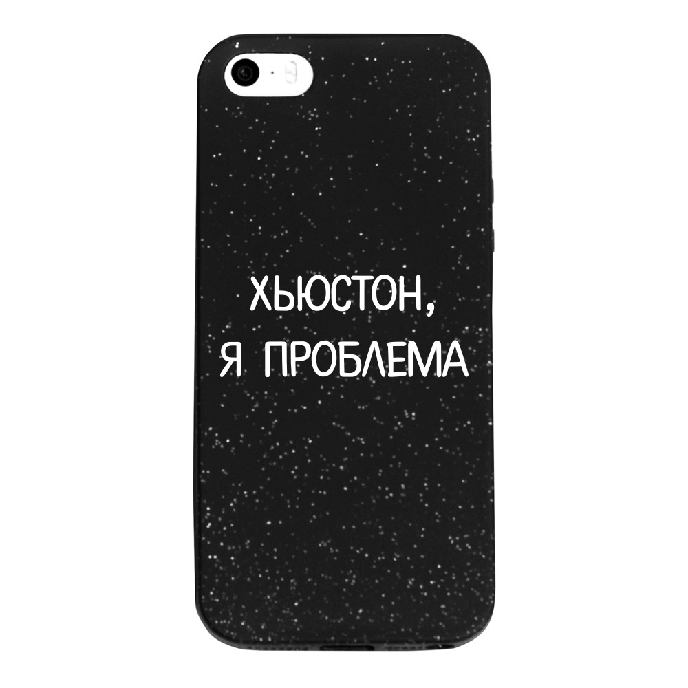 фото Чехол ONZO "OhMyCard" для Apple iPhone 5/5S, черный, звездная пыль, Хьюстон