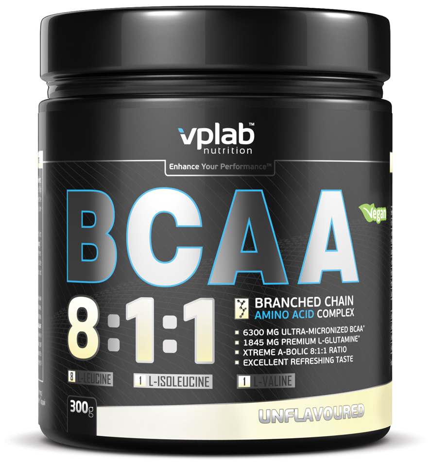 фото BCAA VPLAB Nutrition 8:1:1, без вкуса, 300 г