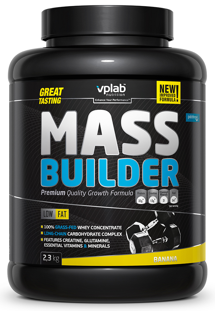 фото Гейнер VPLAB Nutrition Mass Builder, банан, 2,3 кг