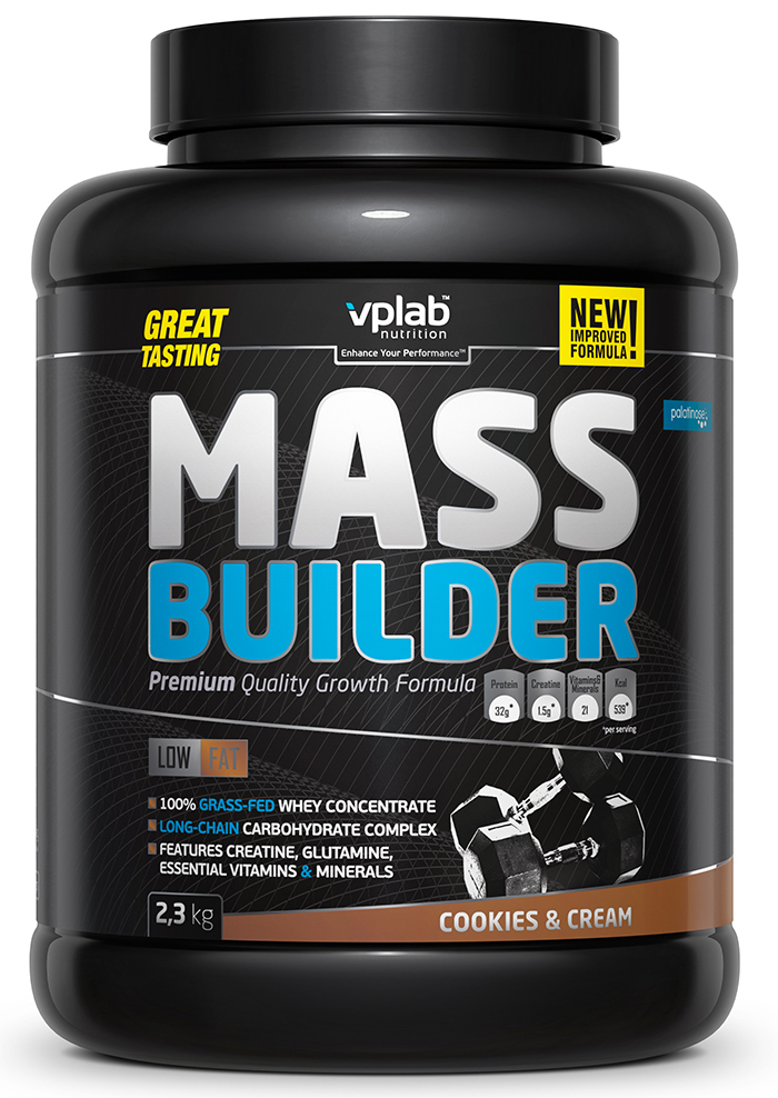 фото Гейнер VPLAB Nutrition Mass Builder, печенье и крем, 2,3 кг