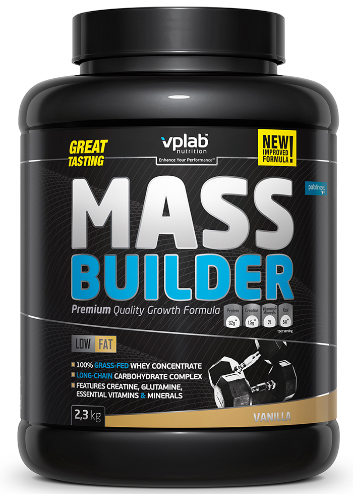 фото Гейнер VPLAB Nutrition Mass Builder, ваниль, 2,3 кг