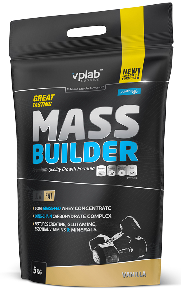 фото Гейнер VPLAB Nutrition Mass Builder, ваниль, 5 кг