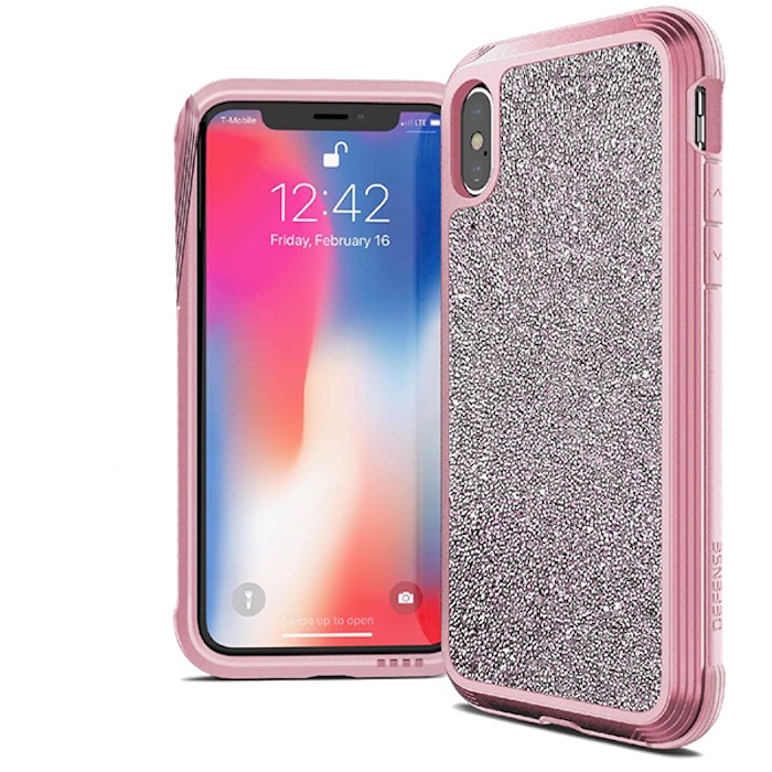 фото Чехол Defense Lux Pink Glitter для iPhone Xs / X X-doria