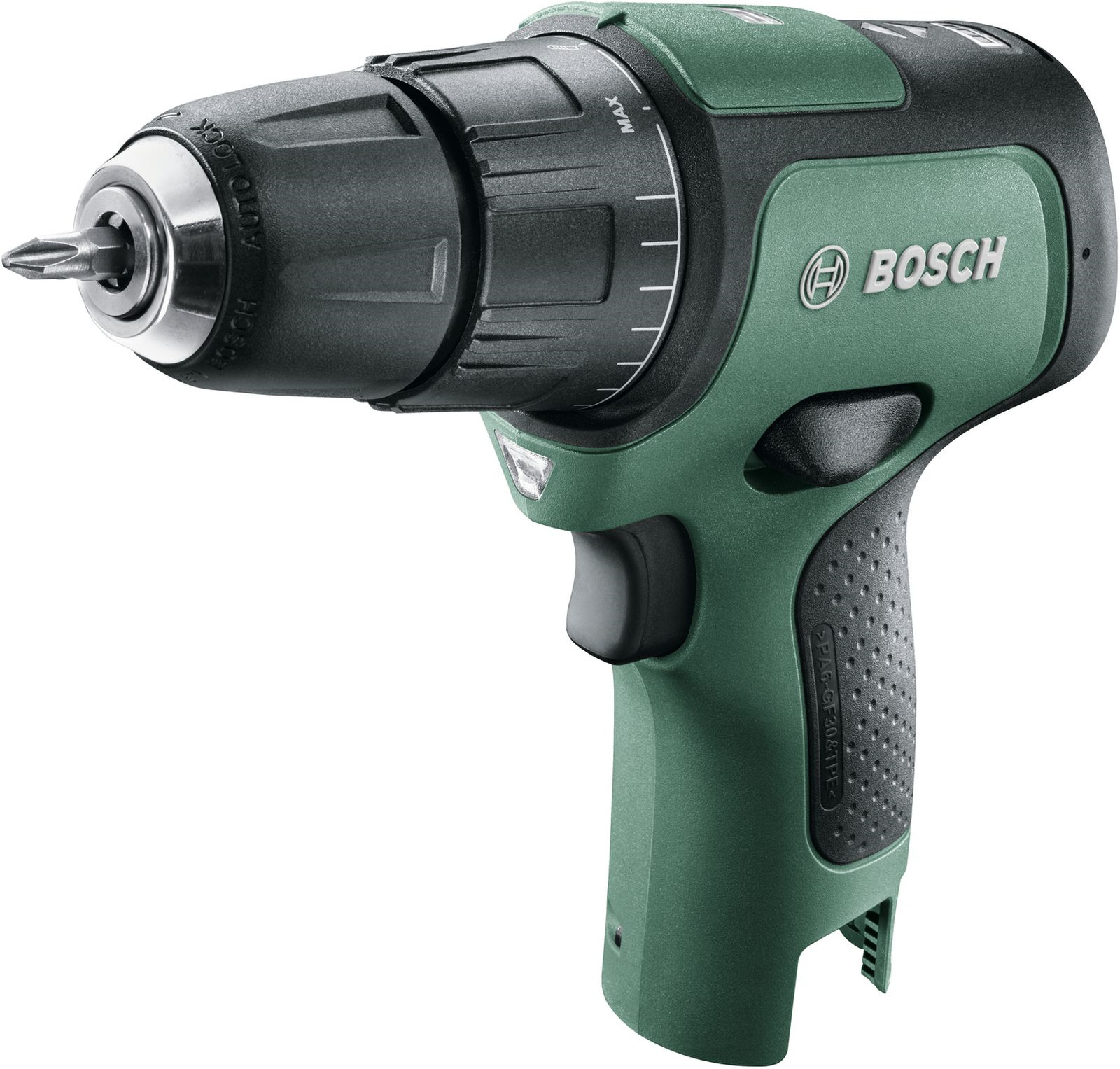 фото Дрель-шуруповерт аккумуляторная Bosch Advanced EasyImpact 12, 06039B6102, зеленый, черный, ударная